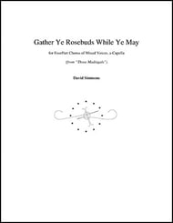 Gather Ye Rosebuds While Ye May SATB choral sheet music cover Thumbnail